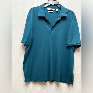 Joseph Abboud Men's Teal Polo Shirt